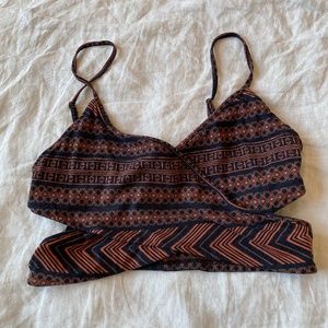 F21 tribal print bralette
